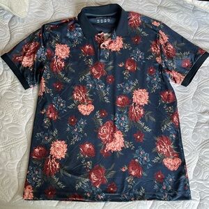 Abercrombie Premium Floral Polo-Medium